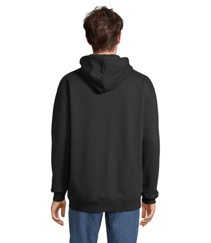 CARTER Full Zip Hoodie - Schwarz bedrucken, Art.-Nr. S03812-BK-3XL