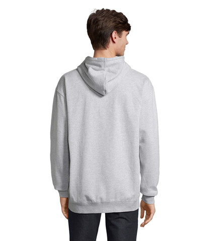 CARTER Full Zip Hoodie - Grau-Melange 2 bedrucken, Art.-Nr. S03812-GY-3XL