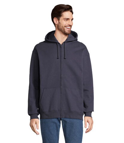CARTER Full Zip Hoodie - French Navy bedrucken, Art.-Nr. S03812-FN-S