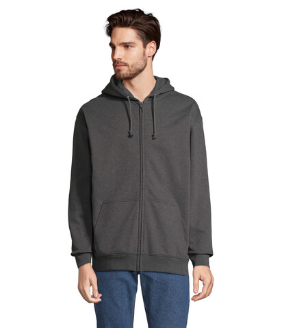 CARTER Full Zip Hoodie - Charcoal Melange bedrucken, Art.-Nr. S03812-CE-S CARTER Full Zip Hoodie - Charcoal Melange bedrucken, Art.-Nr. S03812-CE-S