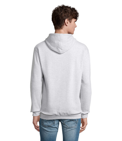 CONDOR Unisex Hoodie - Grau-Melange 2 bedrucken, Art.-Nr. S03815-GY-L
