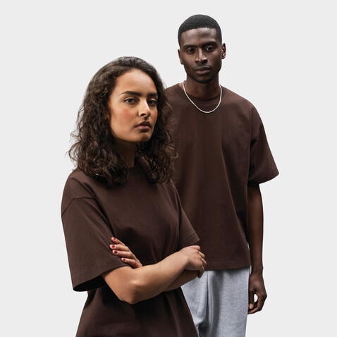 LEGACY OVERSIZED T-SHIRT - Dark Chocolate bedrucken, Art.-Nr. S03996-DC-XL LEGACY OVERSIZED T-SHIRT - Dark Chocolate bedrucken, Art.-Nr. S03996-DC-XL