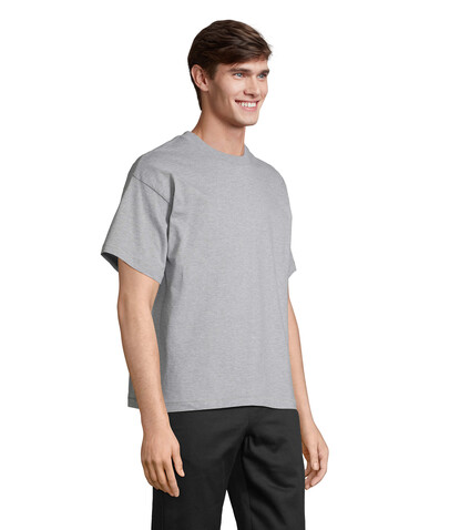 LEGACY OVERSIZED T-SHIRT - Grau-Melange 2 bedrucken, Art.-Nr. S03996-GY-S LEGACY OVERSIZED T-SHIRT - Grau-Melange 2 bedrucken, Art.-Nr. S03996-GY-S