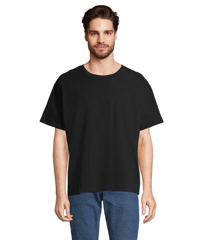 LEGACY OVERSIZED T-SHIRT - Deep Black bedrucken, Art.-Nr. S03996-DB-XL