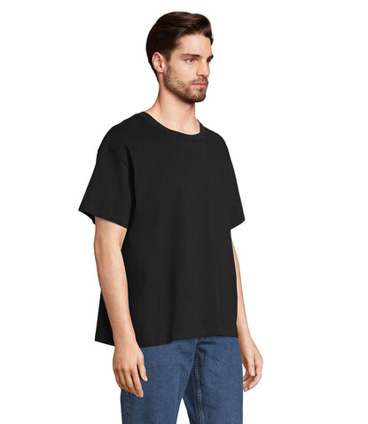 LEGACY OVERSIZED T-SHIRT - Deep Black bedrucken, Art.-Nr. S03996-DB-XL