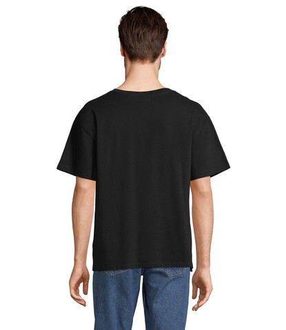LEGACY OVERSIZED T-SHIRT - Deep Black bedrucken, Art.-Nr. S03996-DB-XL