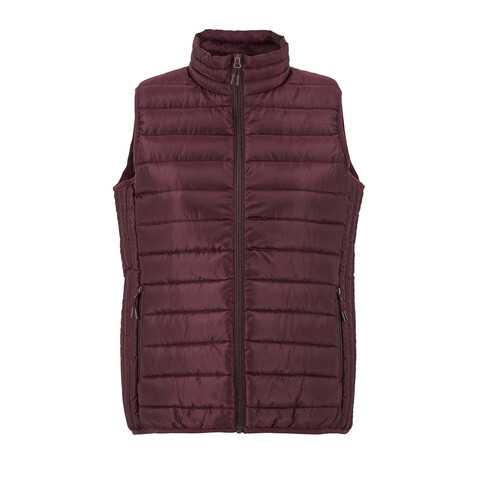STREAM WOMEN Bodywarmer - Burgundy bedrucken, Art.-Nr. S04021-BG-M