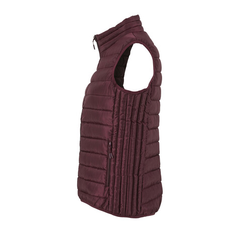 STREAM WOMEN Bodywarmer - Burgundy bedrucken, Art.-Nr. S04021-BG-M