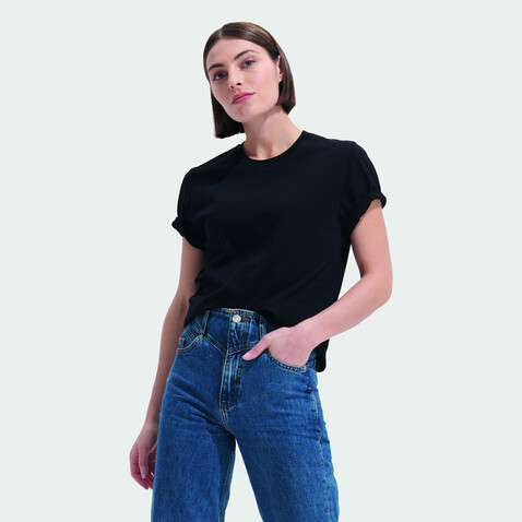 TUNER T-SHIRT - Deep Black bedrucken, Art.-Nr. S04203-DB-S TUNER T-SHIRT - Deep Black bedrucken, Art.-Nr. S04203-DB-S