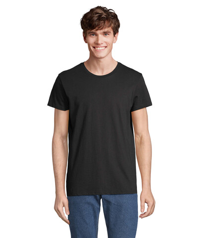 RE CRUSADER T-Shirt 150g - Deep Black bedrucken, Art.-Nr. S04233-DB-L