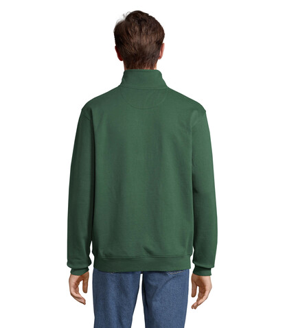 CONRAD Sweater Zip Kragen - Bottle Green bedrucken, Art.-Nr. S04234-BO-XL