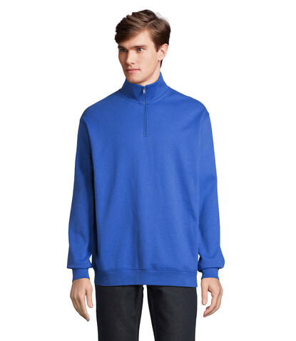 CONRAD Sweater Zip Kragen - Royal Blue bedrucken, Art.-Nr. S04234-RB-XS CONRAD Sweater Zip Kragen - Royal Blue bedrucken, Art.-Nr. S04234-RB-XS