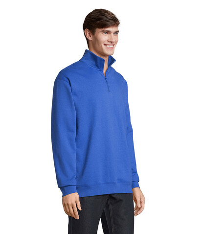 CONRAD Sweater Zip Kragen - Royal Blue bedrucken, Art.-Nr. S04234-RB-XS CONRAD Sweater Zip Kragen - Royal Blue bedrucken, Art.-Nr. S04234-RB-XS