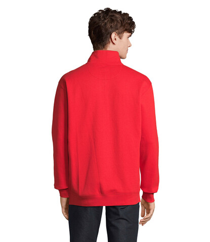 CONRAD Sweater Zip Kragen - Bright Red bedrucken, Art.-Nr. S04234-BT-L CONRAD Sweater Zip Kragen - Bright Red bedrucken, Art.-Nr. S04234-BT-L