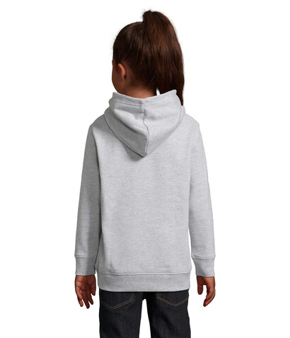 CONDOR KIDS Hoodie - Grau-Melange 2 bedrucken, Art.-Nr. S04238-GY-3XL