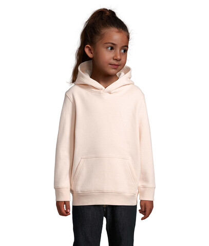 CONDOR KIDS Hoodie - Cremiges Rosa bedrucken, Art.-Nr. S04238-CP-XXL