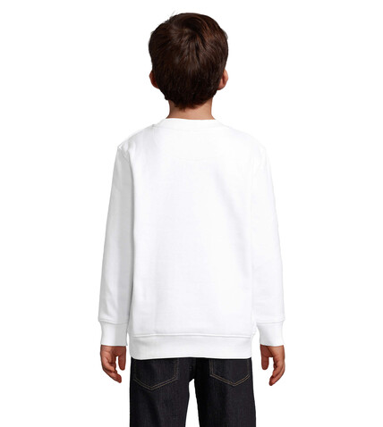 COLUMBIA KIDS Sweater - White bedrucken, Art.-Nr. S04239-WH-3XL