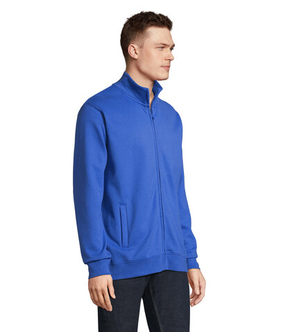 COOPER SWEATSHIRT FULL ZIP - Royal Blue bedrucken, Art.-Nr. S04240-RB-S