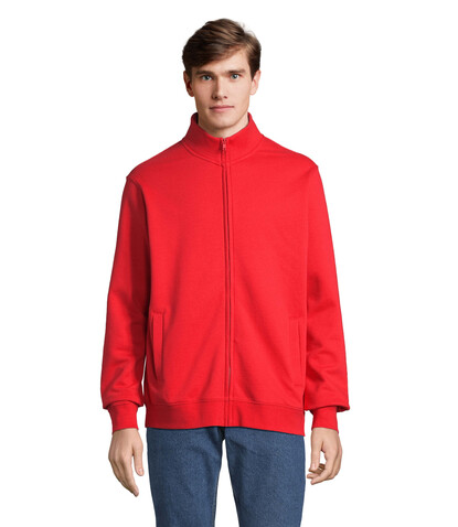 COOPER SWEATSHIRT FULL ZIP - Bright Red bedrucken, Art.-Nr. S04240-BT-XXS COOPER SWEATSHIRT FULL ZIP - Bright Red bedrucken, Art.-Nr. S04240-BT-XXS