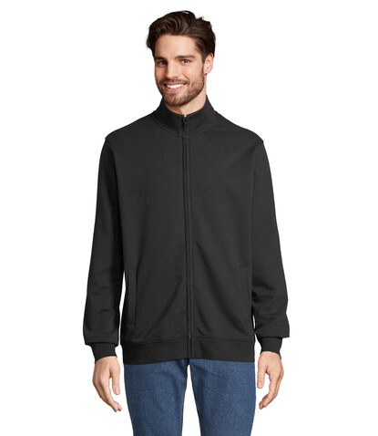 COOPER SWEATSHIRT FULL ZIP - Schwarz bedrucken, Art.-Nr. S04240-BK-XXL COOPER SWEATSHIRT FULL ZIP - Schwarz bedrucken, Art.-Nr. S04240-BK-XXL