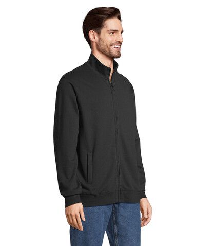 COOPER SWEATSHIRT FULL ZIP - Schwarz bedrucken, Art.-Nr. S04240-BK-XXL COOPER SWEATSHIRT FULL ZIP - Schwarz bedrucken, Art.-Nr. S04240-BK-XXL