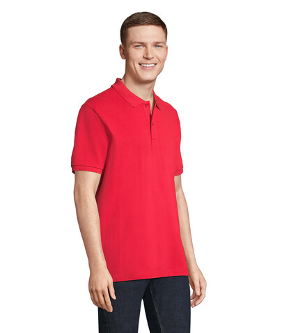 PEGASE Polo Bio 210g - Bright Red bedrucken, Art.-Nr. S04242-BT-M PEGASE Polo Bio 210g - Bright Red bedrucken, Art.-Nr. S04242-BT-M