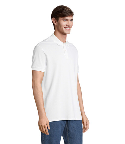 PACIFIC HERREN POLO - White bedrucken, Art.-Nr. S04439-WH-3XL