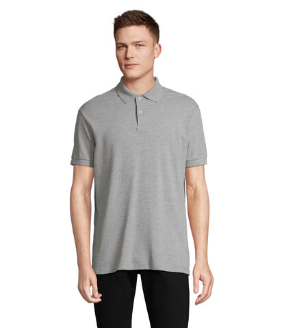 PACIFIC HERREN POLO - Grau-Melange 2 bedrucken, Art.-Nr. S04439-GY-XL PACIFIC HERREN POLO - Grau-Melange 2 bedrucken, Art.-Nr. S04439-GY-XL