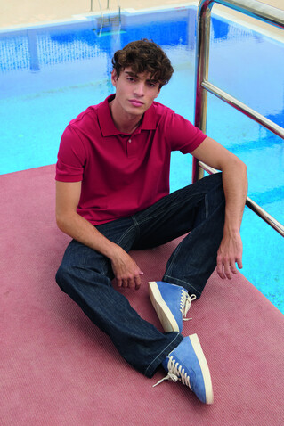 PACIFIC HERREN POLO - Folk Red Twin bedrucken, Art.-Nr. S04439-FR-XXL