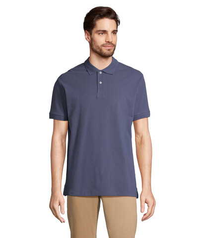 PACIFIC HERREN POLO - Denim bedrucken, Art.-Nr. S04439-DM-XL