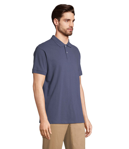 PACIFIC HERREN POLO - Denim bedrucken, Art.-Nr. S04439-DM-XL