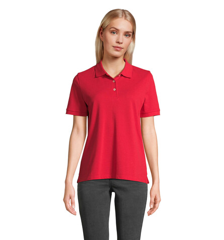 PACIFIC DAMEN POLO - Red bedrucken, Art.-Nr. S04440-RD-L