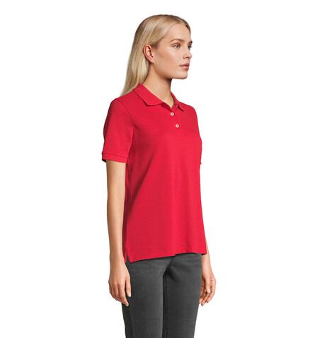 PACIFIC DAMEN POLO - Red bedrucken, Art.-Nr. S04440-RD-L