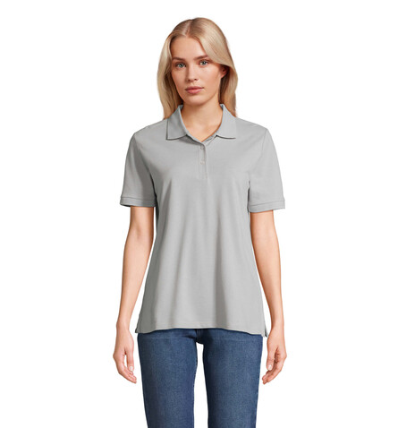 PACIFIC DAMEN POLO - Pure Grey bedrucken, Art.-Nr. S04440-PG-M
