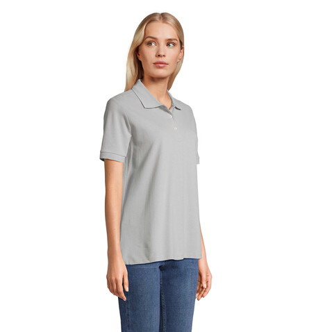 PACIFIC DAMEN POLO - Pure Grey bedrucken, Art.-Nr. S04440-PG-M