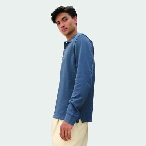 PACIFIC LSL POLO - Denim bedrucken, Art.-Nr. S04441-DM-XS PACIFIC LSL POLO - Denim bedrucken, Art.-Nr. S04441-DM-XS