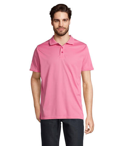 PITCHER UNISEX POLO - Ribbon Pink bedrucken, Art.-Nr. S04442-PI-S