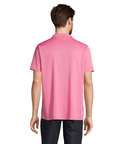 PITCHER UNISEX POLO - Ribbon Pink bedrucken, Art.-Nr. S04442-PI-S