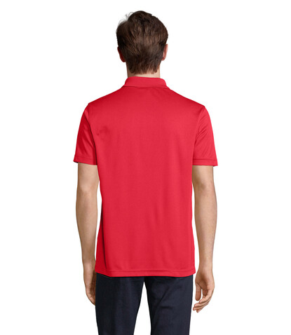 PITCHER UNISEX POLO - Red bedrucken, Art.-Nr. S04442-RD-XS