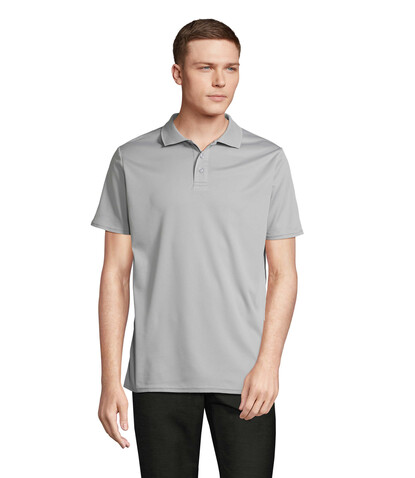 PITCHER UNISEX POLO - Pure Grey bedrucken, Art.-Nr. S04442-PG-XXL