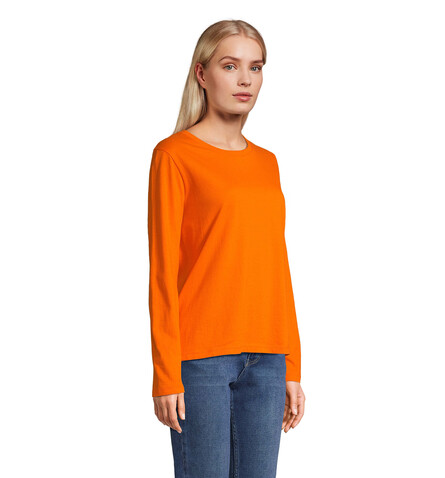 MONARCH DAMEN T-SHIRTS - Orange bedrucken, Art.-Nr. S04443-OR-XL