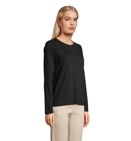MONARCH DAMEN T-SHIRTS - Deep Black bedrucken, Art.-Nr. S04443-DB-M MONARCH DAMEN T-SHIRTS - Deep Black bedrucken, Art.-Nr. S04443-DB-M