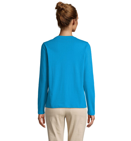 MONARCH DAMEN T-SHIRTS - Aqua bedrucken, Art.-Nr. S04443-AQ-XXL