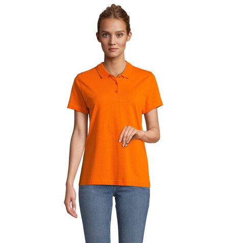 PULSE DAMEN POLO - Orange bedrucken, Art.-Nr. S04501-OR-XS