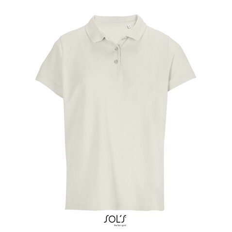 PULSE DAMEN POLO - Off-White bedrucken, Art.-Nr. S04501-WW-S