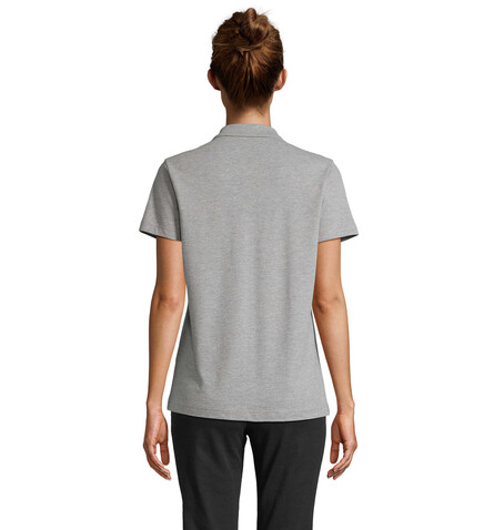 PULSE DAMEN POLO - Grau-Melange 2 bedrucken, Art.-Nr. S04501-GY-M