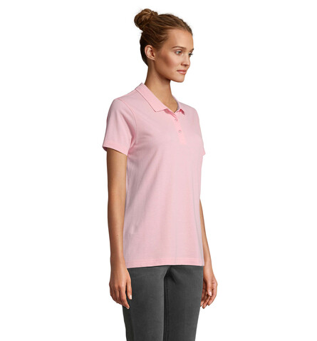 PULSE DAMEN POLO - Bonbon Rosa bedrucken, Art.-Nr. S04501-AX-XXL