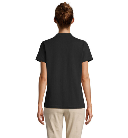 PULSE DAMEN POLO - Schwarz bedrucken, Art.-Nr. S04501-BK-XXL
