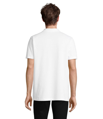 PULSE UNISEX POLO - White bedrucken, Art.-Nr. S04502-WH-S
