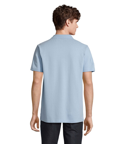 PULSE UNISEX POLO - Sky Blue Pique bedrucken, Art.-Nr. S04502-SP-XL